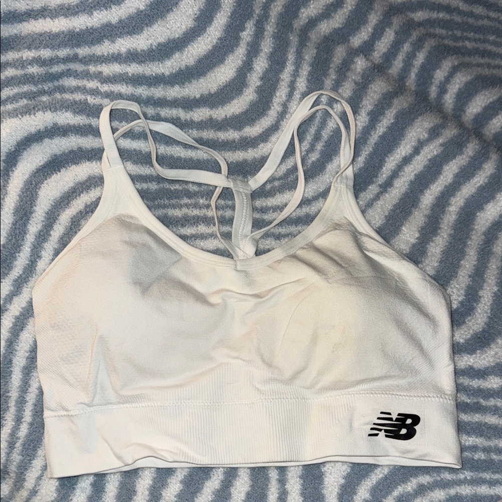 New Balance Women's Strappy White Sports Bra